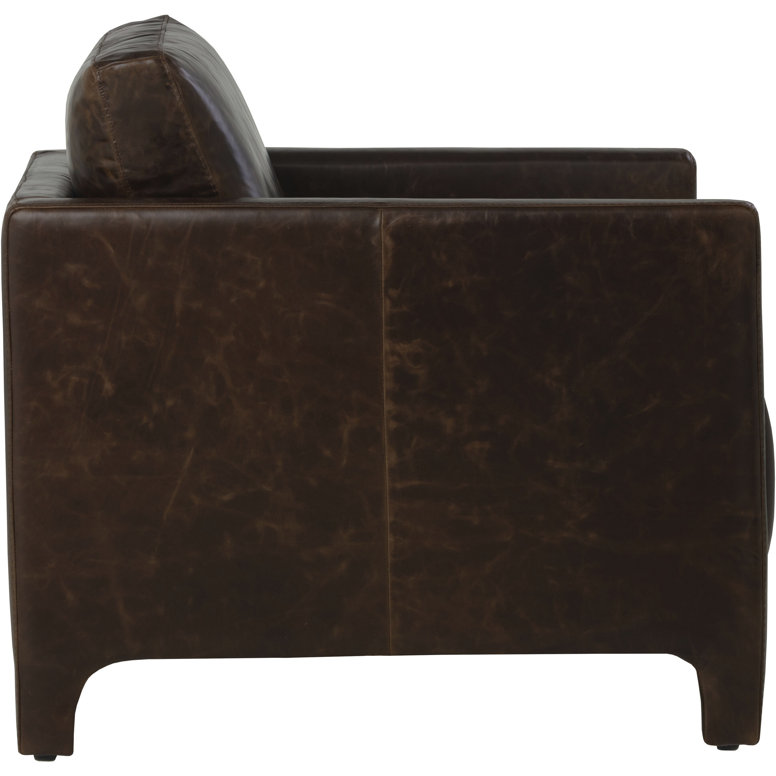 Rodney Chocolate Leather Lounge Chair